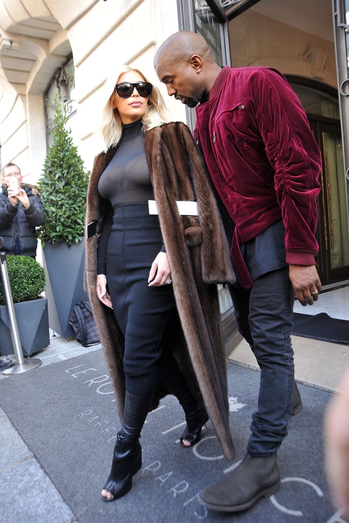 Pictures of Kanye West Checking Out Kim Kardashian