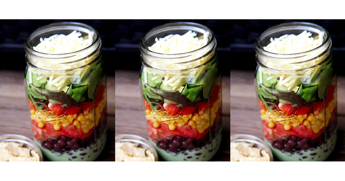 Healthy Taco Salad in Jar - Organize Yourself Skinny