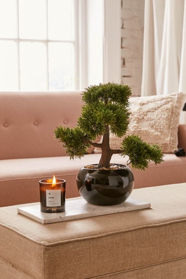 Round Faux Bonsai Tree