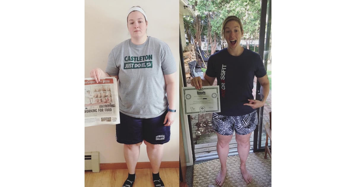 Allies Motivation 140 Pound Weight Loss Transformation From Crossfit Popsugar Fitness Photo 9 