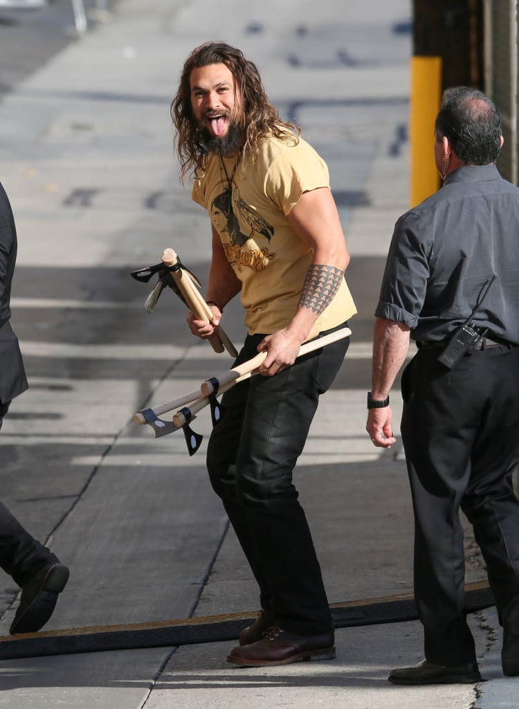 Jason Momoa With Long Hair Pictures Popsugar Celebrity Australia