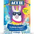 This Llama-Themed Popcorn Tastes Like Cotton Candy and Turns Baby Blue When It Pops!