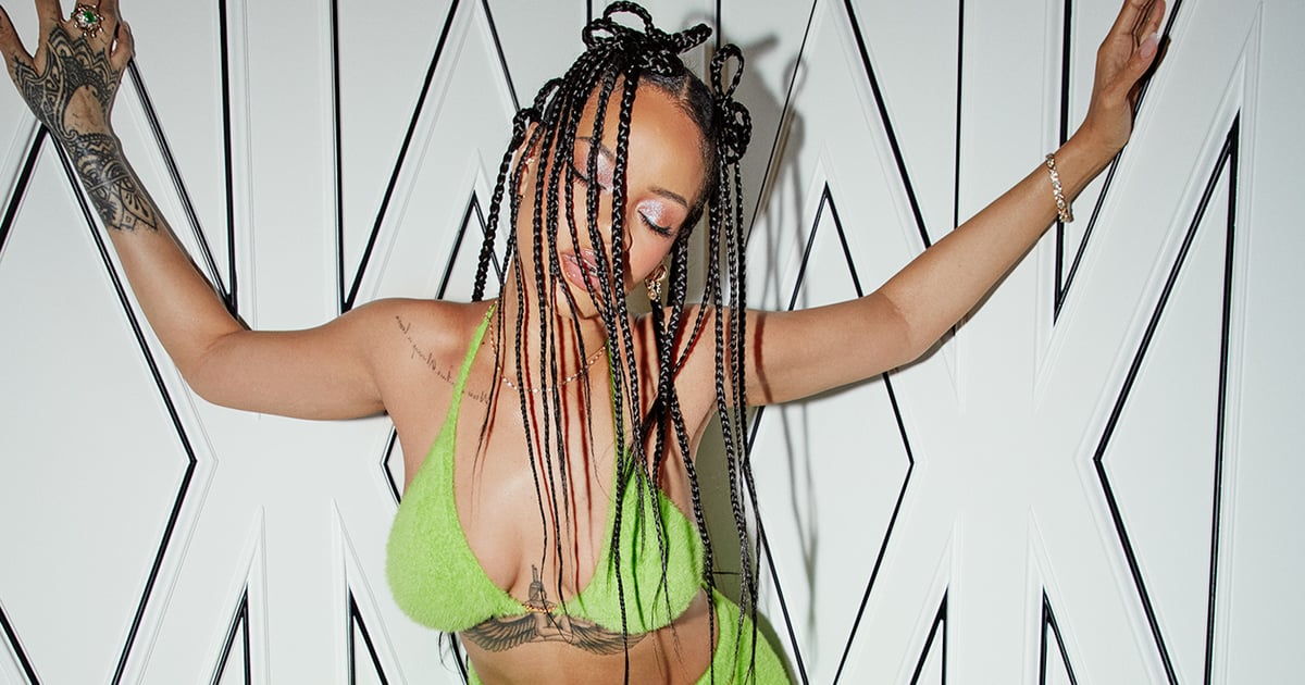 Rihanna Brings Us Her Take on a Sexy Grinch With Fluffy Savage X Fenty Loungewear.jpg