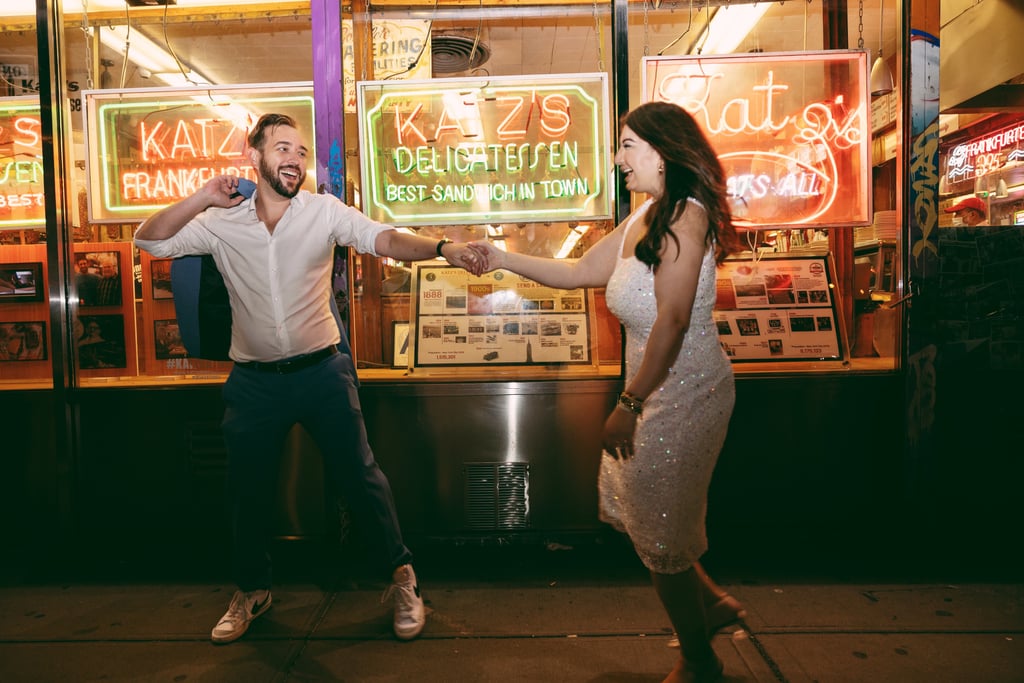 See This Couple's Engagement Shoot at Katz's Deli in NYC