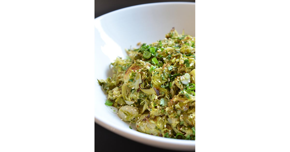 Warm Brussels Sprouts Slaw With Asian Citrus Dressing 33