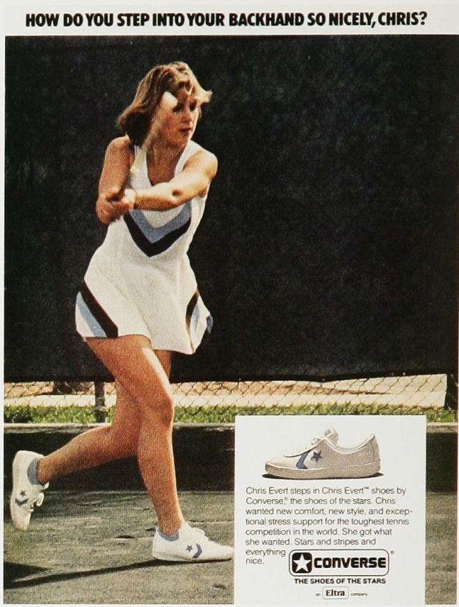 The former number-one-ranking tennis player did it all thanks to Converse. Suuure.