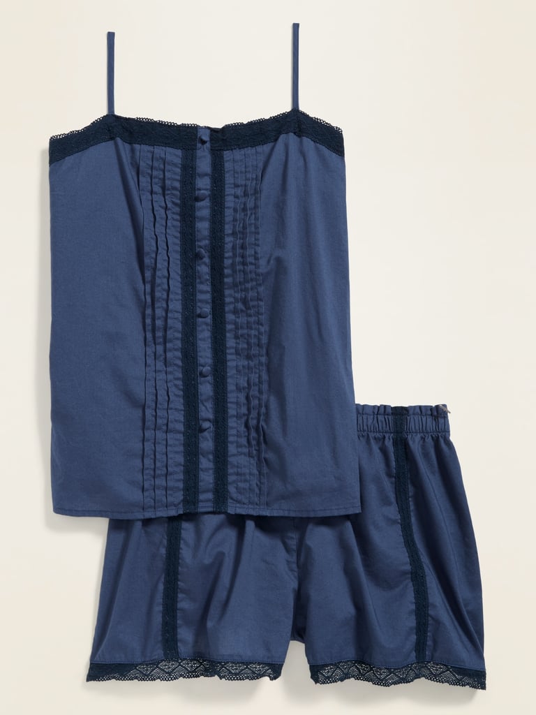 Old Navy Lace-Trim Pajama Cami & Pajama Shorts Set 