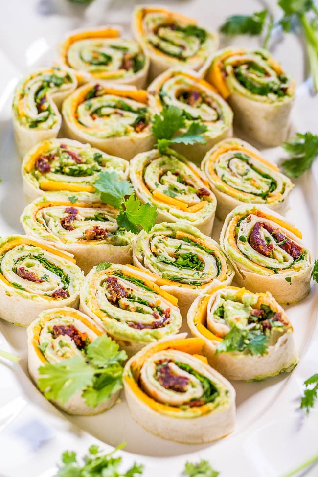 Chipotle Cheddar Avocado Roll-Ups