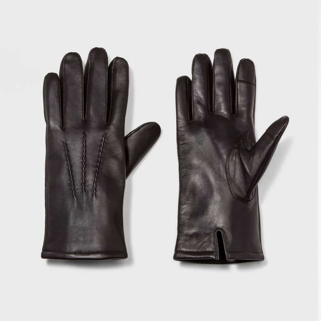 Men's Basic Leather Dress Glove With Thinsulate Lined Gloves