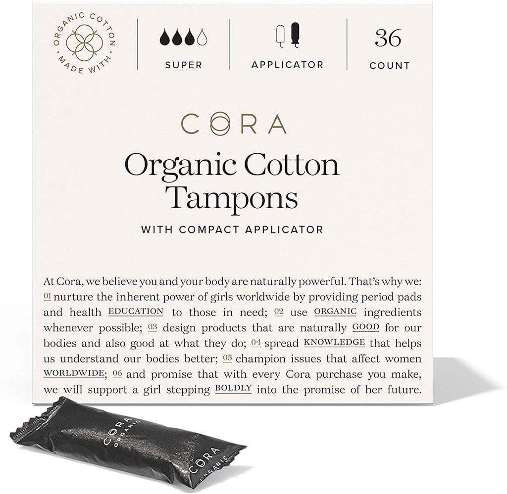 Cora Organic Cotton Unscented Tampons