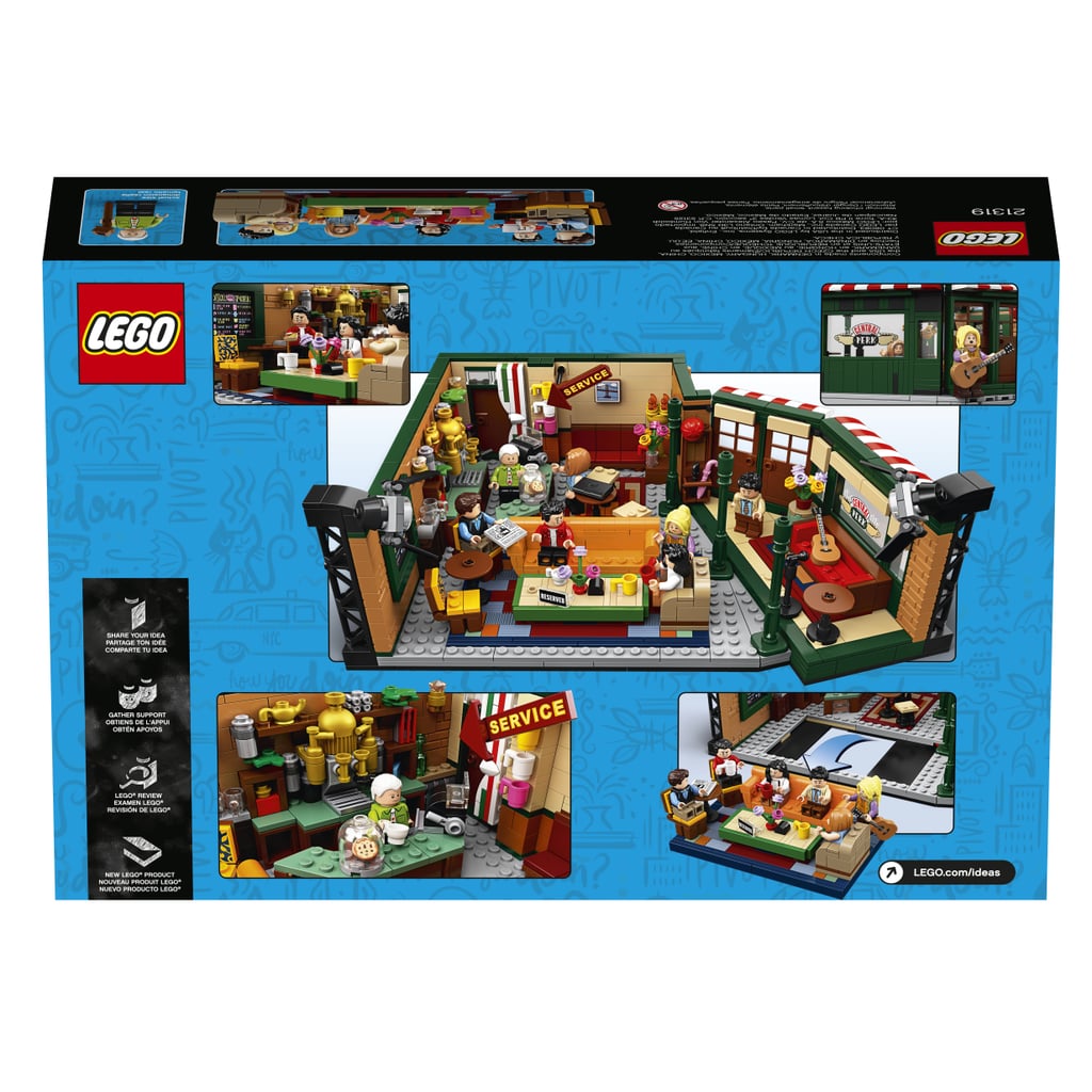 The Back of the Friends Central Perk Lego Set Box