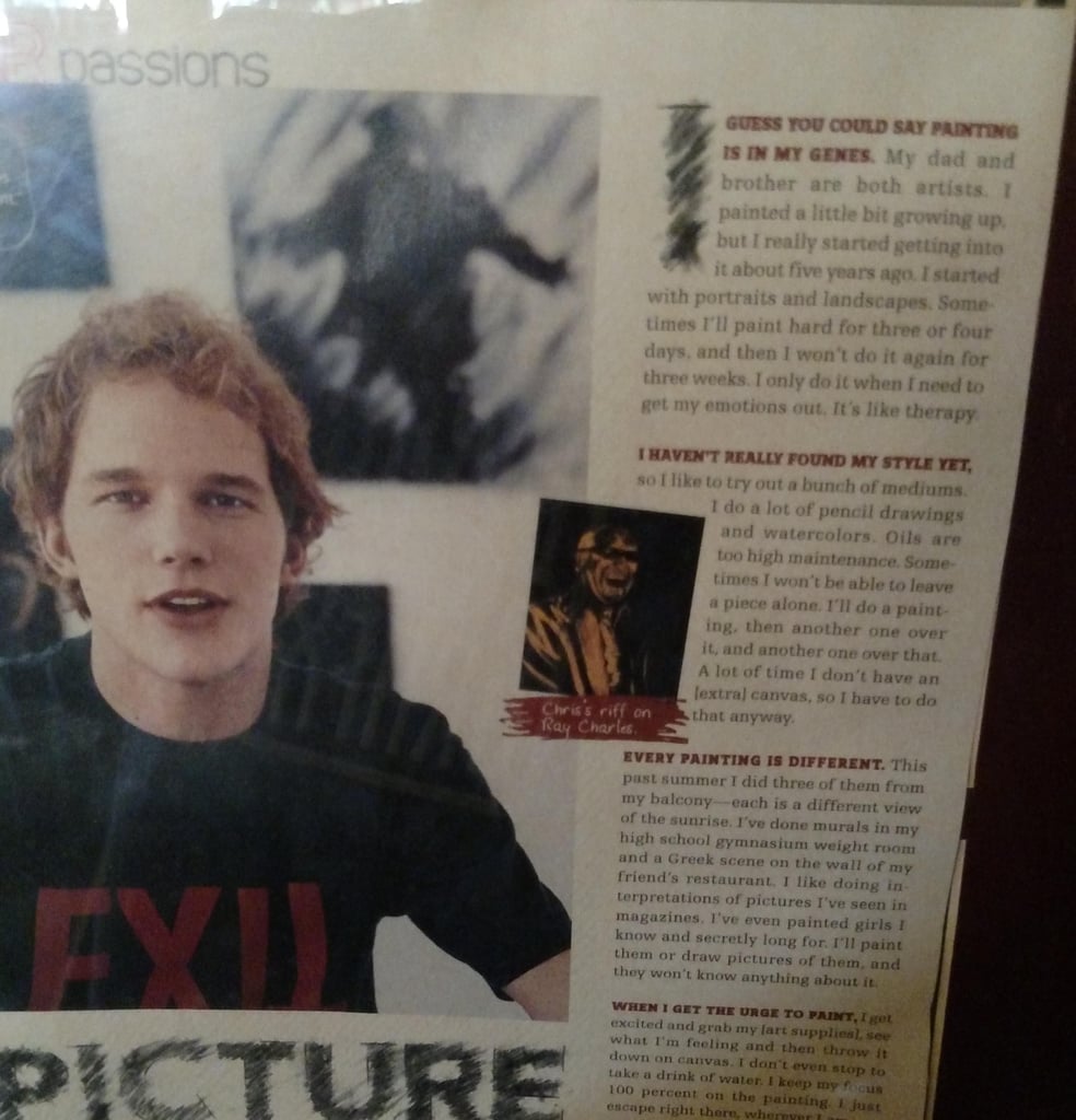 Chris Pratt's Painting in a Washington Restaurant