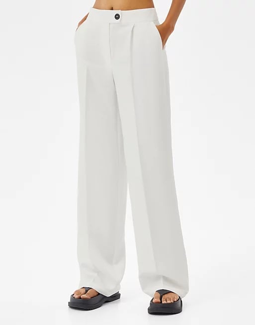 Bershka Wide Leg Tailored Pants