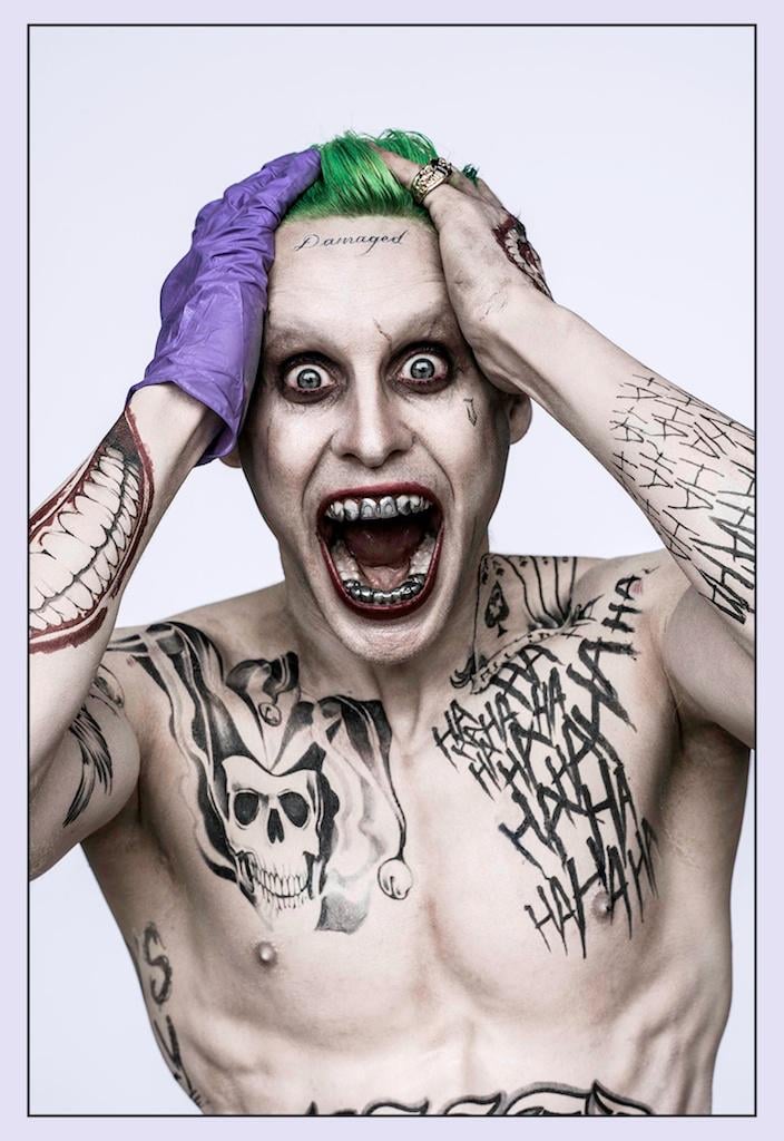 Jared Leto gave fans something to talk about with this insane Joker look.