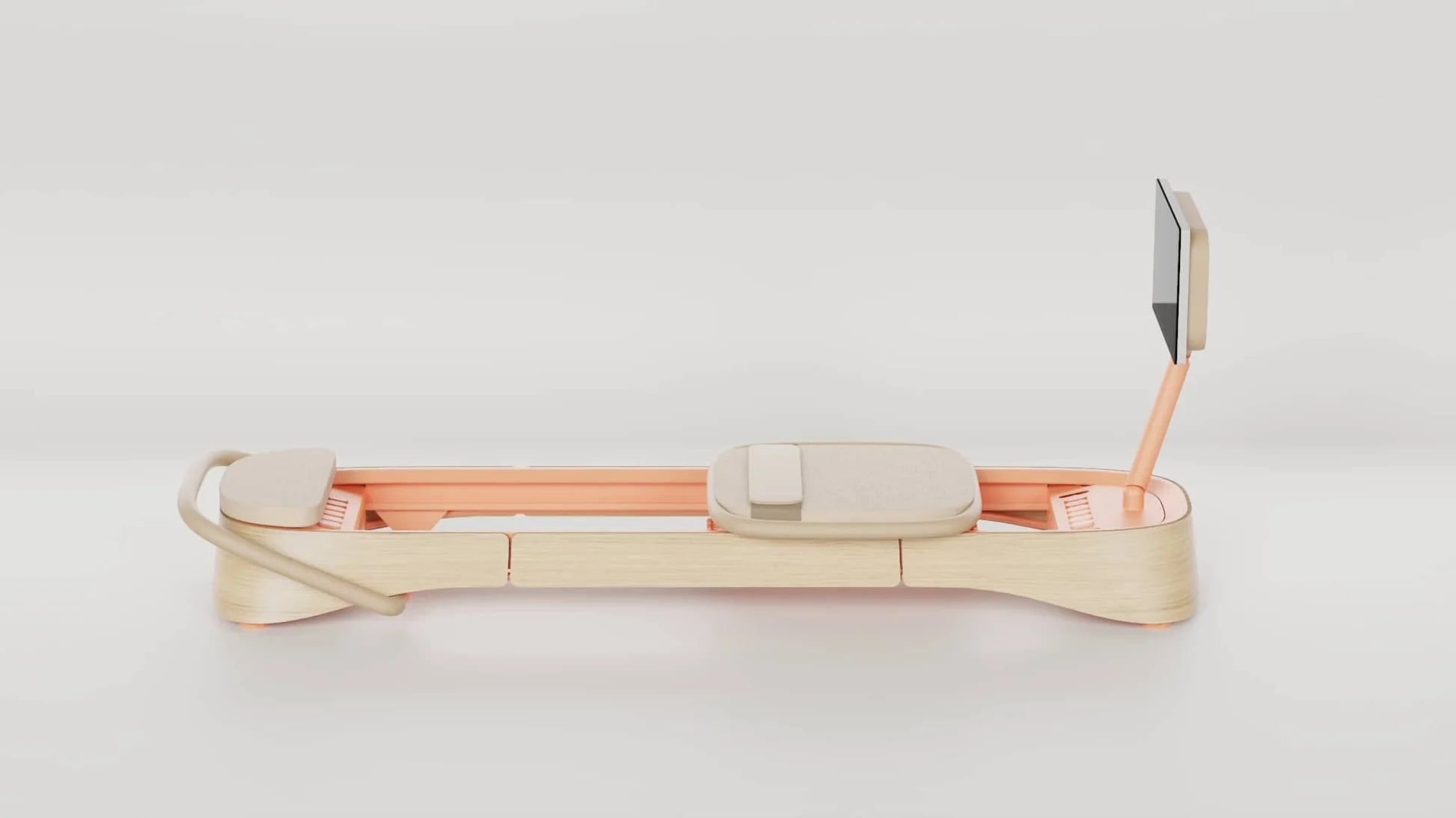 Product image of the Frame Pilates reformer in color sunrise