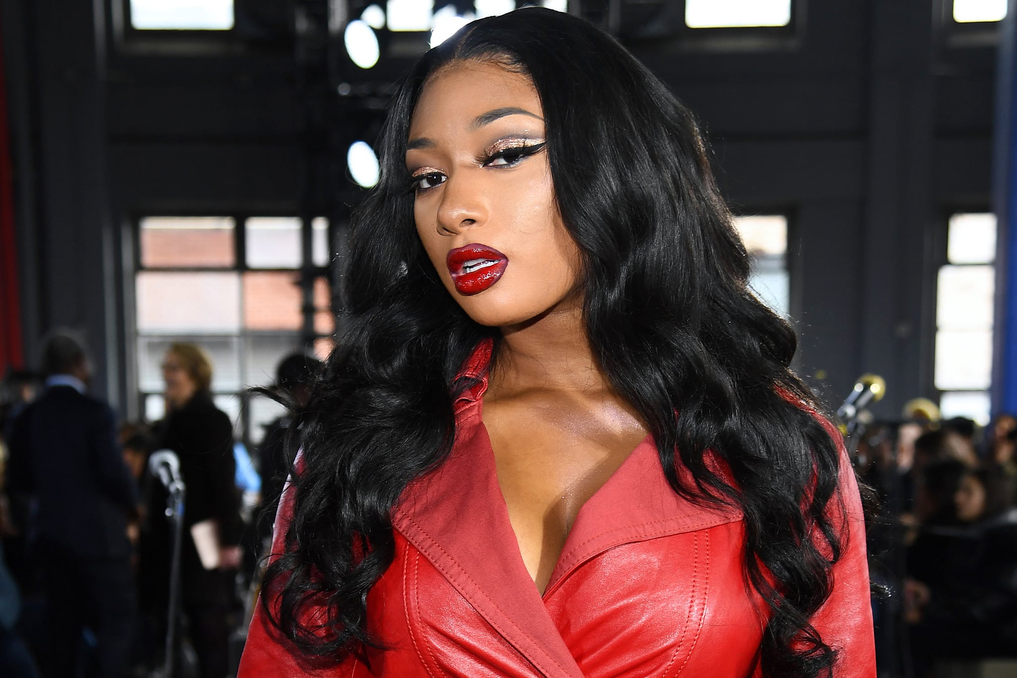NEW YORK, NEW YORK - FEBRUARY 11: Megan Thee Stallion attends the Coach 1941 fashion show during February 2020 - New York Fashion Week on February 11, 2020 in New York City. (Photo by Dimitrios Kambouris/Getty Images for NYFW: The Shows)