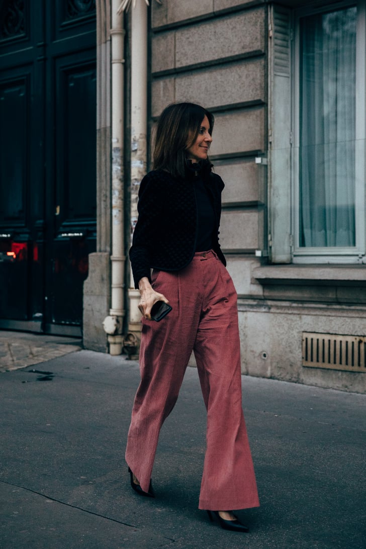 Emily Ratajkowski's Red Leather Pants