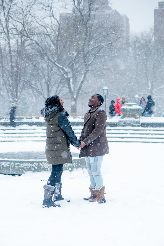 Snowy Engagement Shoot in New York
