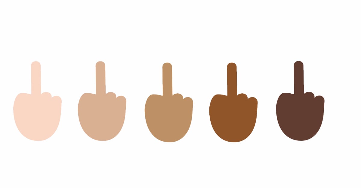 Middle Finger Emoji Popsugar Tech - roblox middle finger emoji