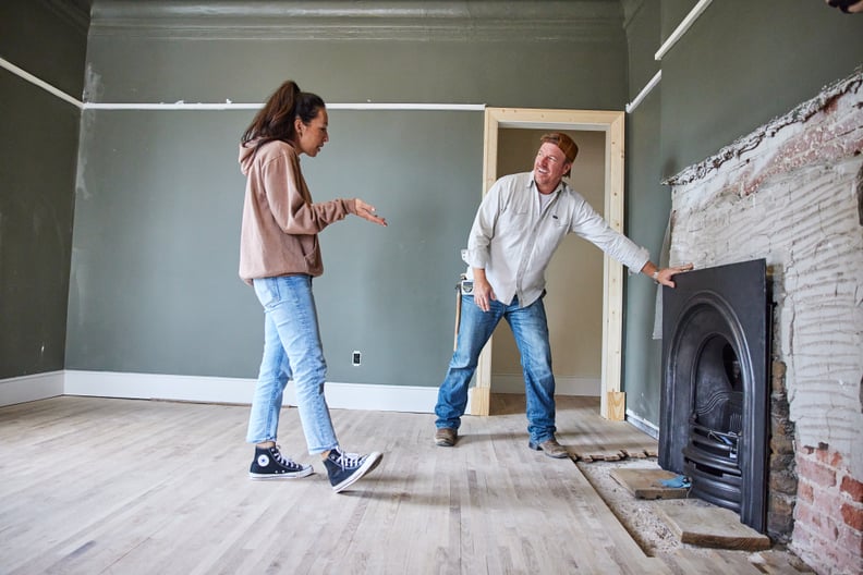Hosts Chip and Joanna Gaines pick out floor stains and fit imported furnace, as seen on Fixer Upper: The Castle. QXPK 100