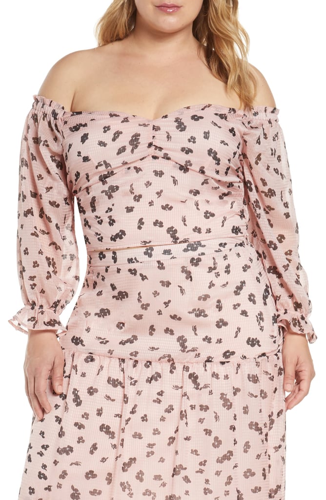 Leith Floral Ruffle Off the Shoulder Top Best Deals From Nordstrom Labour Day Sale 2020