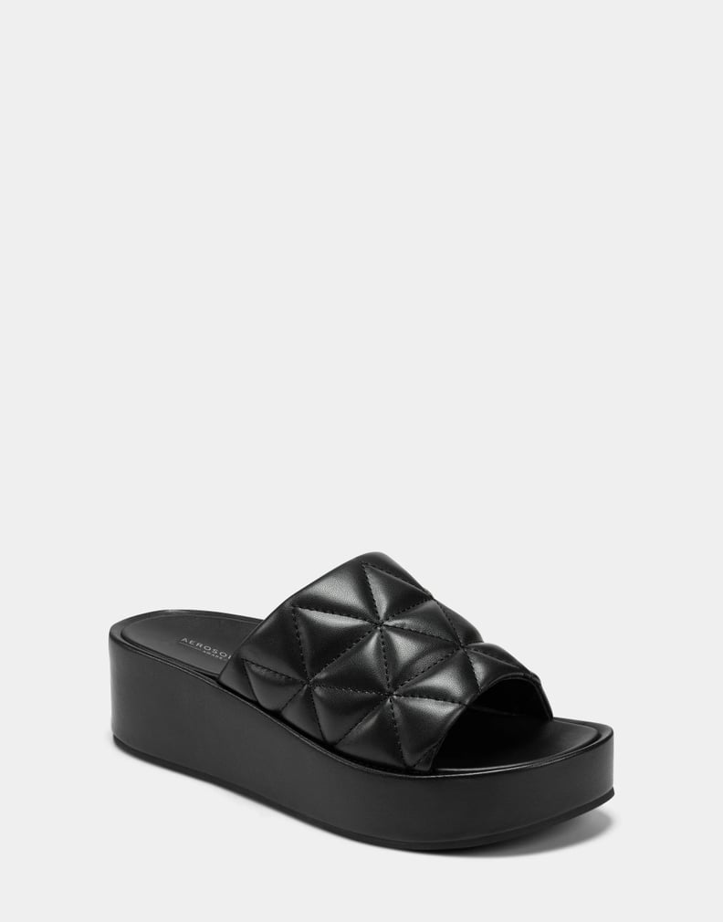 Quilted Platform Sandal: Aerosoles Dayna Platform Sandal