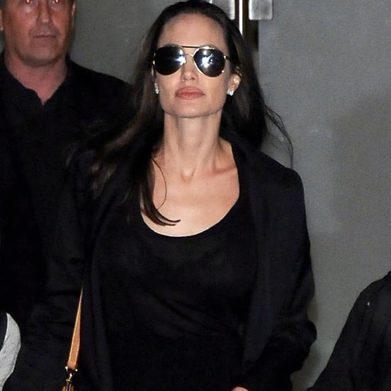 Angelina Jolie Wearing Louis Vuitton Bag at LAX