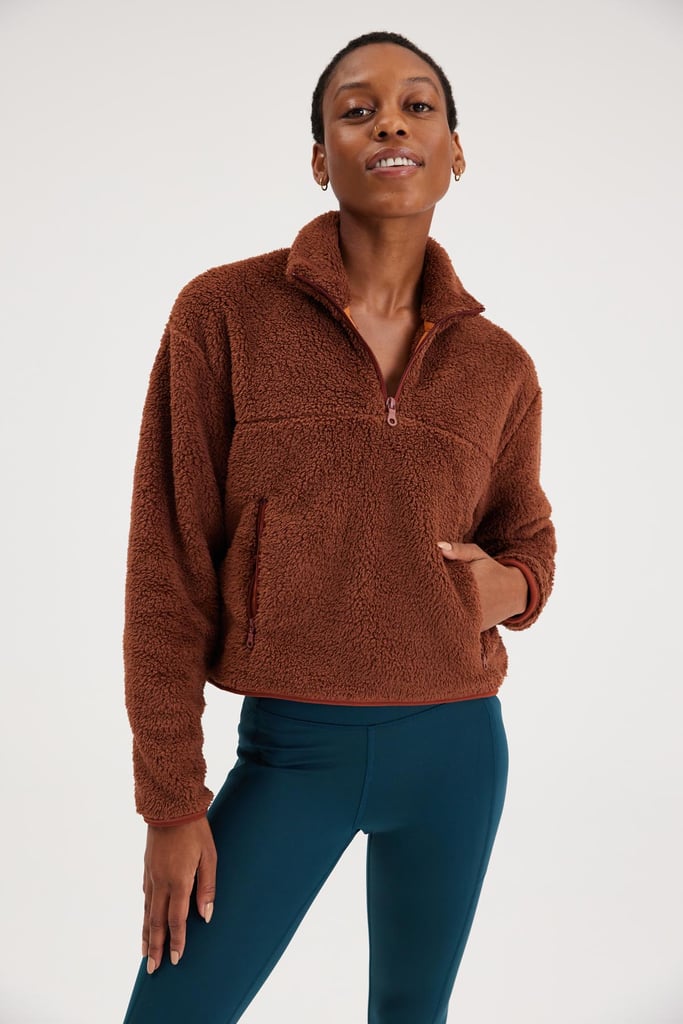 A Cozy Fleece Jacket: Girlfriend Collective Recycled Half-Zip Fleece