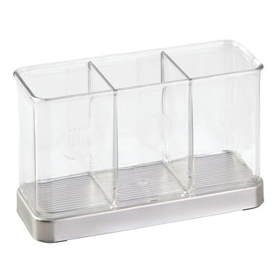 InterDesign Forma Stainless Steel Flatware Organiser in Clear