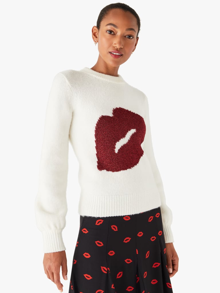 Sparkle Kiss Sweater | Kate Spade NY Just Launched a Perfect Valentine's  Day Collection | POPSUGAR Fashion Photo 13