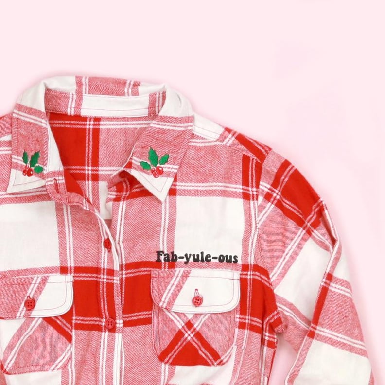 Fab-Yule-Ous Adult Button-Up Flannel