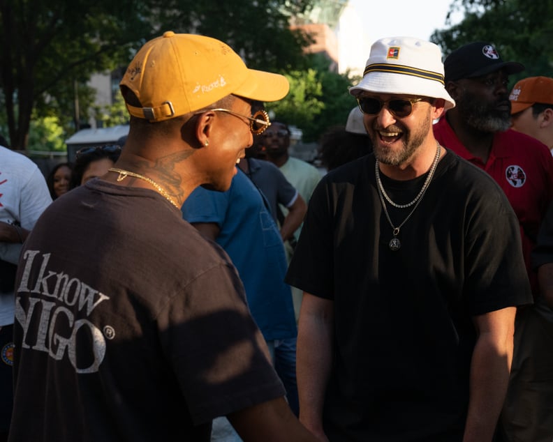 Pharrell Williams and Justin Timberlake at Something in the Water Festival 2022