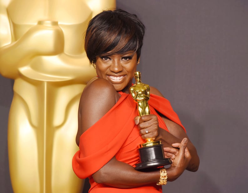 HOLLYWOOD, CA - FEBRUARY 26: Actress Viola Davis, winner of the award for Actress in a Supporting Role for 'Fences,' poses in the press room during the 89th Annual Academy Awards at Hollywood & Highland Center on February 26, 2017 in Hollywood, California