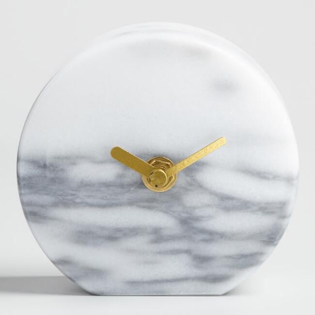 Marble Tabletop Clock