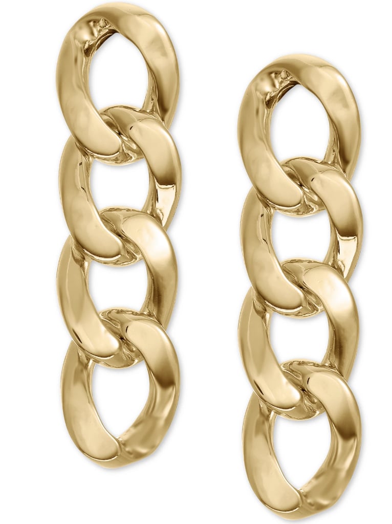 INC International Concepts Aminah Abdul Jillil for INC Gold-Tone Chain Linear Drop Earrings