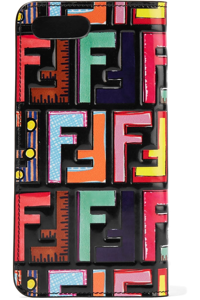 Fendi Embossed Printed Leather iPhone Plus Case