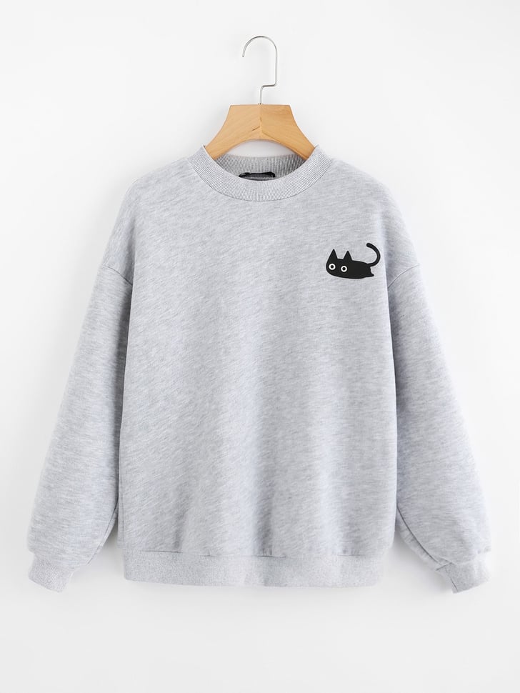shein cat sweatshirt