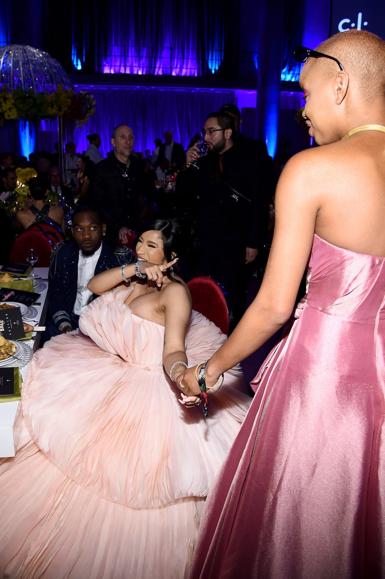 Cardi B and Slick Woods at the 2019 Diamond Ball