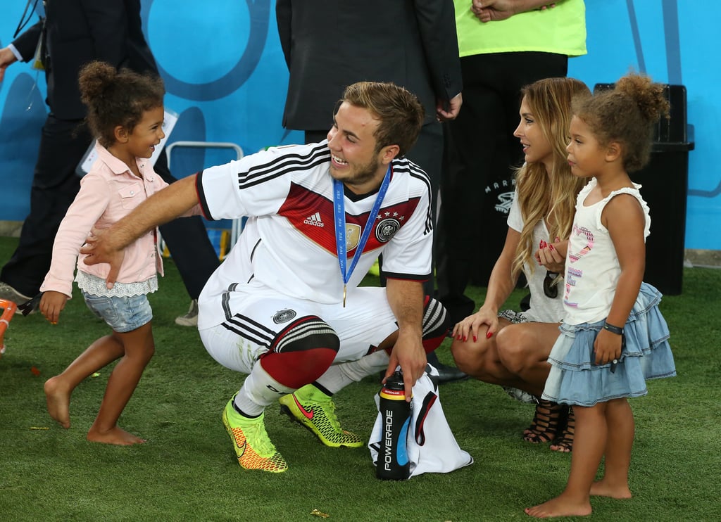 Mario Gotze Celebrates the World Cup With His Girlfriend