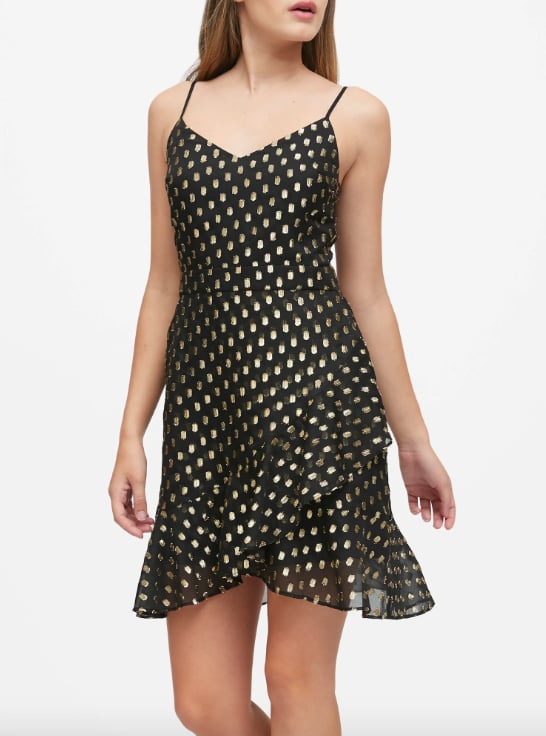 Metallic Dot Mini Dress