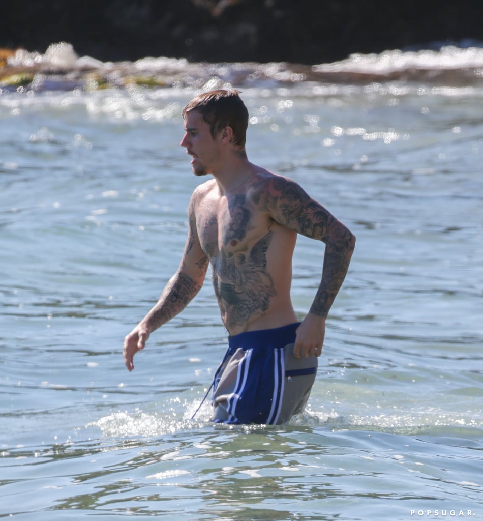 Justin Bieber and Hailey Baldwin at Laguna Beach March 2019