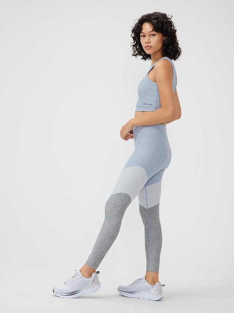 Outdoor Voices warmup 7/8 leggings light gray - women’s M