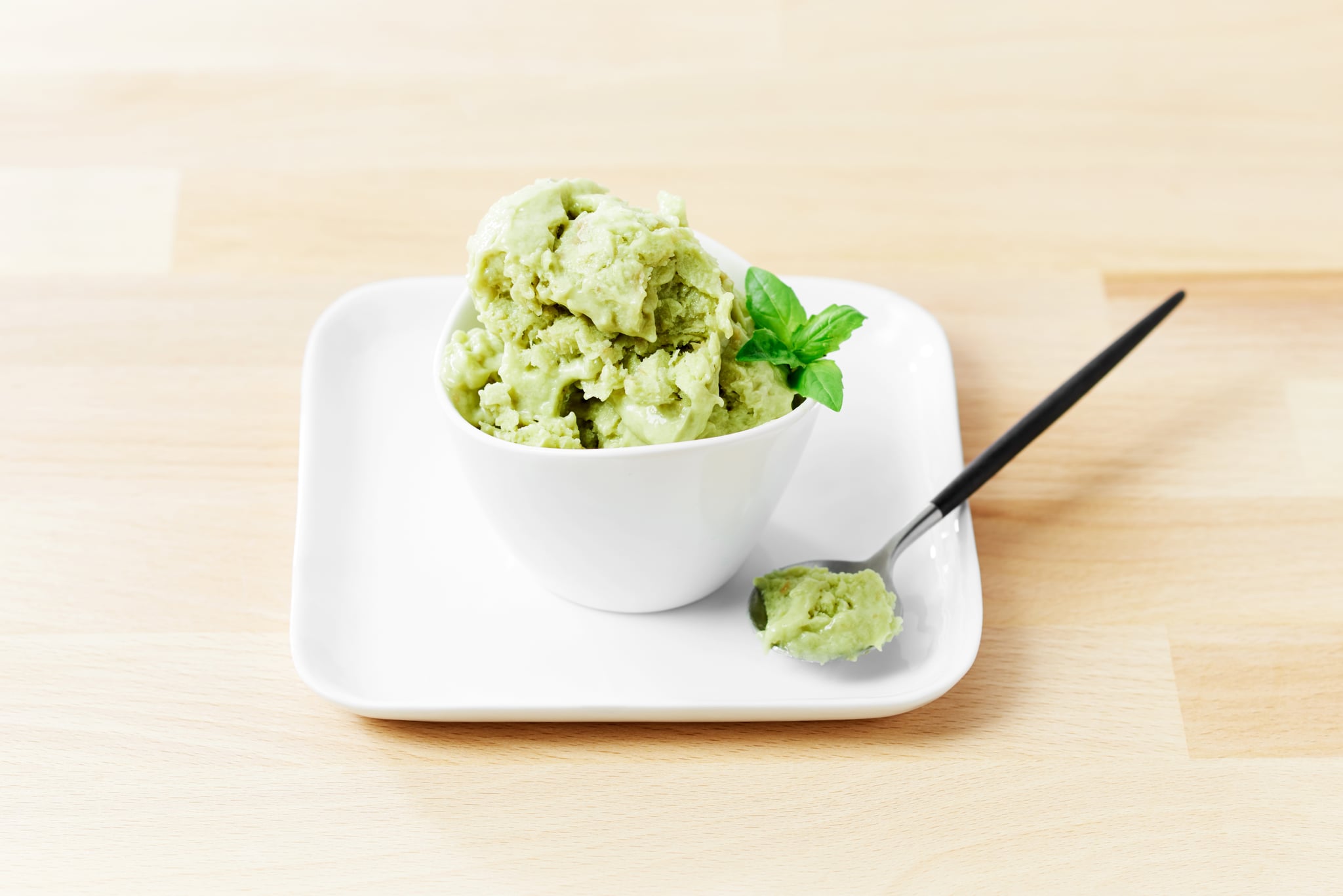 BananaAvocadoBasil Ice Cream Recipe POPSUGAR Fitness