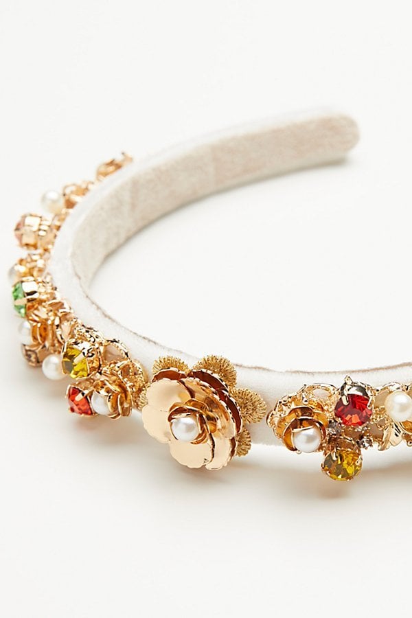 Jeweled Velvet Headband by Gen3 at Free People