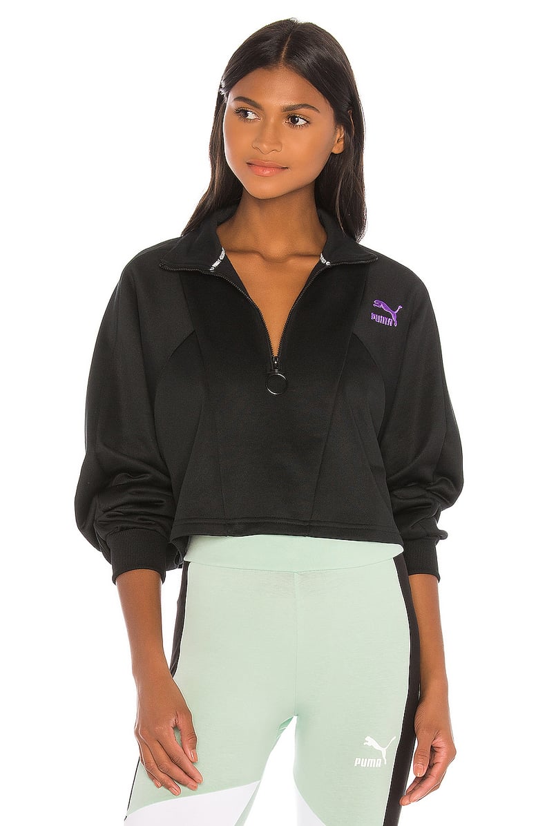 Puma TFS Cropped Half Zip Sweatshirt