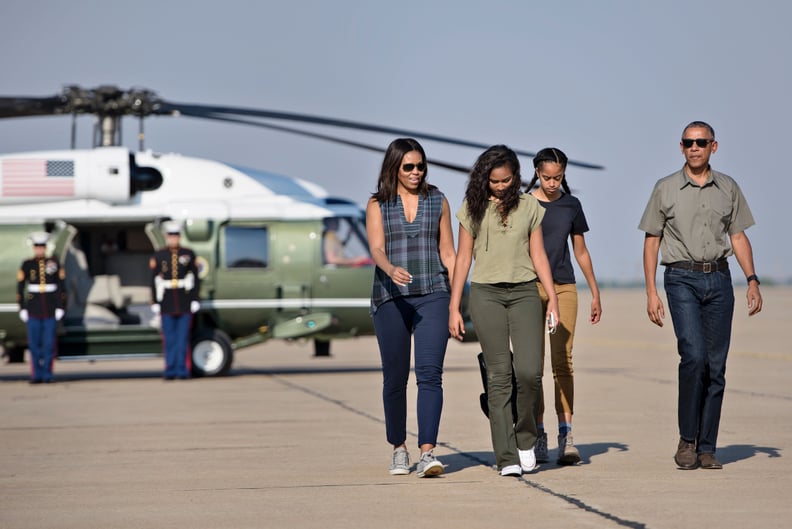 When She Coordinated With Her Family in a Plaid Top and Jeans