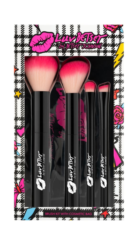 Luv Betsey by Betsey Cosmetics Brush Kit With Cosmetic Bag