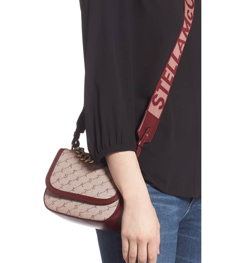 Stella McCartney Monogram Canvas Chain Crossbody Bag