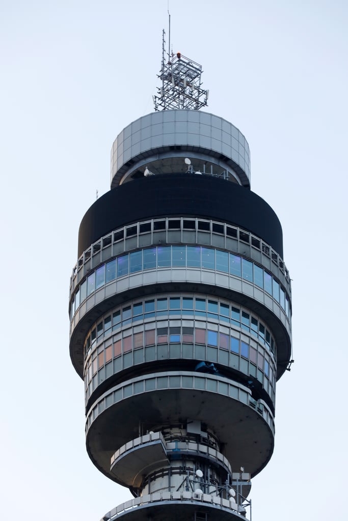 The display on the BT Tower in London went black after news of Elizabeth's death broke.