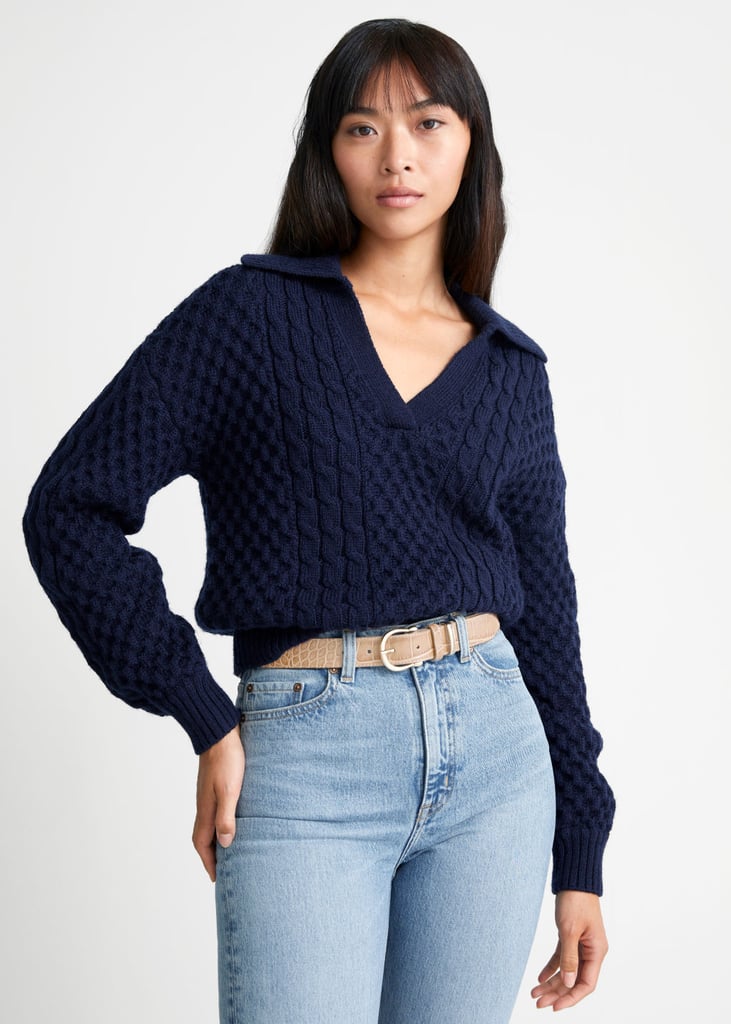 & Other Stories Merino Cable Knit Sweater